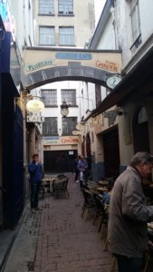 outside delirium cafe Brussels