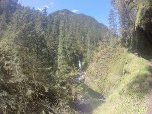 Eagle Creek Hiking Trail Steep Cliff