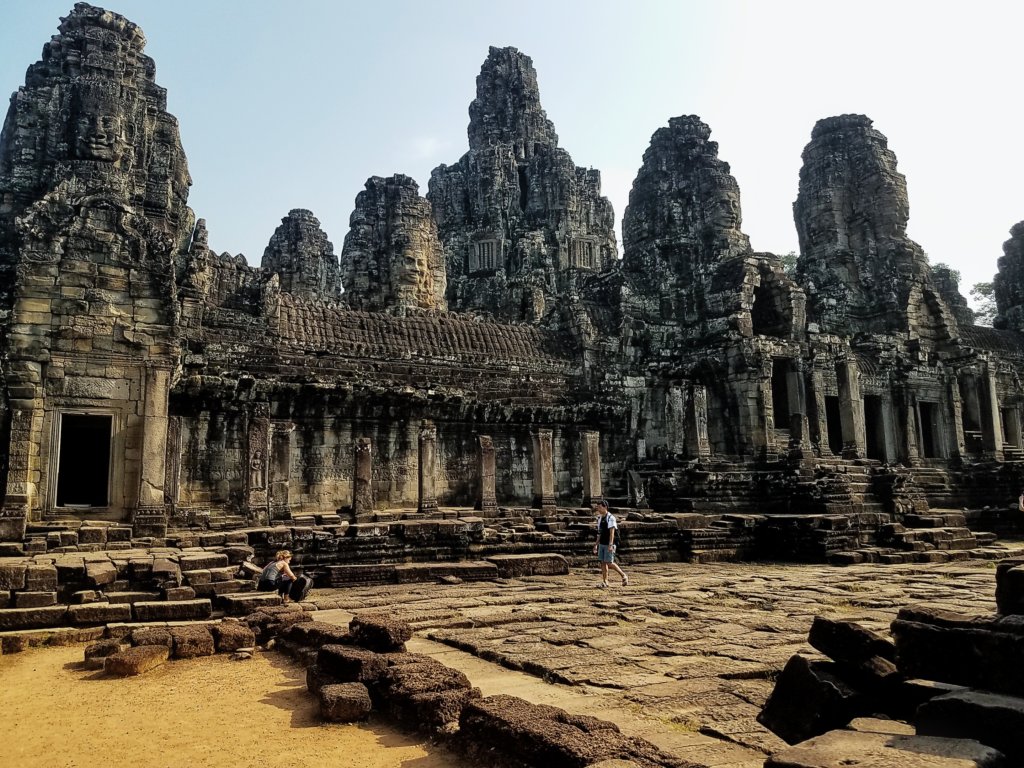 Bayon Temple at Angkor in the early morning