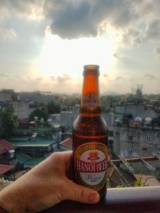 beer in hanoi old quarter vietnam southeast asia