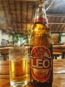 cheap leo beer koh lipe restaurant thailand island southeast asia