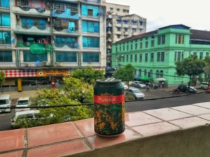 myanmar beer yangon busy street myanmar southeast asia burma