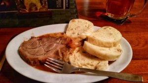 dinner prague czech food pork