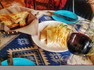 georgian cuisine bread cheese wine
