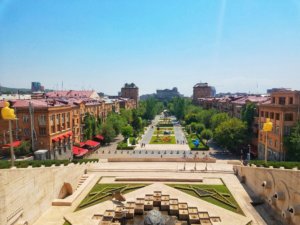 cascade view yerevan armenia
