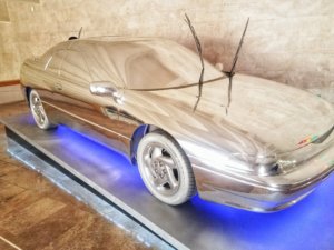 yerevan cascade art museum car