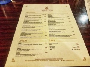 two brothers portland oregon menu