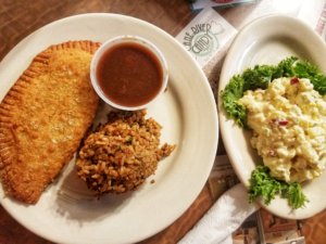 potato salad dirty rice natchitoches meat pie