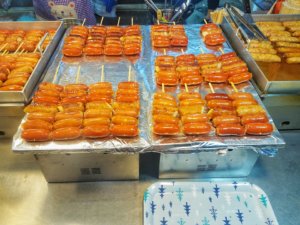 seoul street food myeongdong sausage
