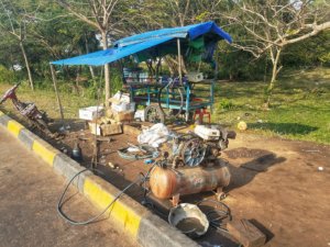 kep cambodia petrol station