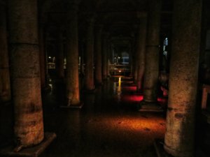 basilica cistern columns istanbul turkey
