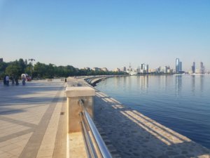 Caspian Sea Baku Azerbaijan solo travel