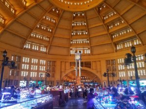 interior rotunda in the Phnom Penh Central Market