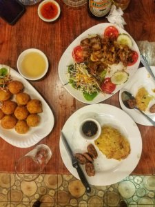 Vientiane eating Laos for backpackers