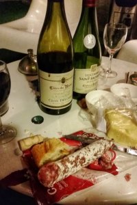 wine cheese sausage France