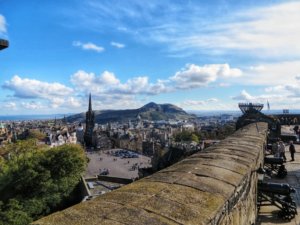 Edinburgh Castle View Arthur's Seat