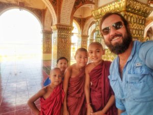 Hangry Backpacker Buddhist Monks Mandalay