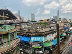 Early Summer rainstorm Bangkok Thailand