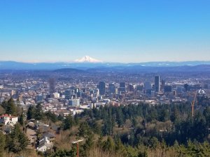 Portland Oregon View Pittock Mansion