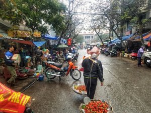 Rainy Hanoi Vietnam Old Quarter