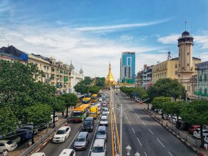 Downtown Yangon Myanmar
