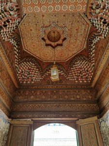 Bahia Palace ceiling Morocco
