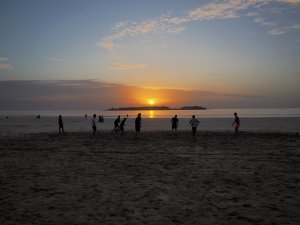 Beach soccer Essaouira Morocco