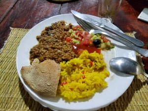 Moroccan food lentils khoubz