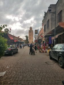 Busy Streets Marrakech Morocco