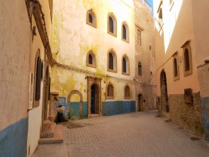 medina courtyard Essaouira Morocco travel