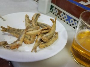 Los Diamantes Granada tapas boquerones