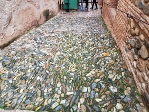 Slippery Sidewalks Andalusia Spain 