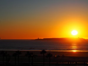 Essaouira Beach Hostel sunset