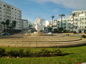 Tangier Morocco dove statue