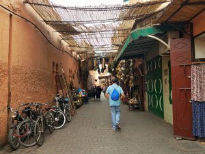 calm street Marrakech medina
