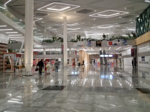 interior Tangier train station Morocco