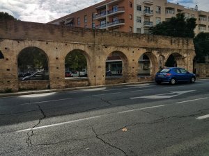 Roman aqueduct Seville Spain