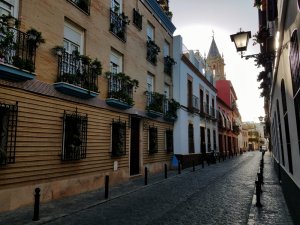 traditional street of Seville, Spain
