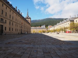 El Escorial visiting entrance Spain