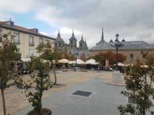 Low season El Escorial town without crowds