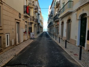 Nazare Portugal city street