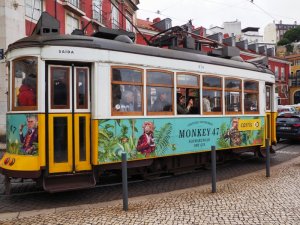 Lisbon Tram 28 tourist crowds