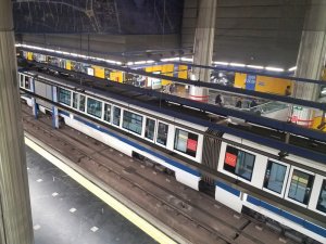 Madrid airport metro station
