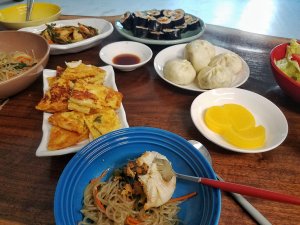 homemade meal Korean feast