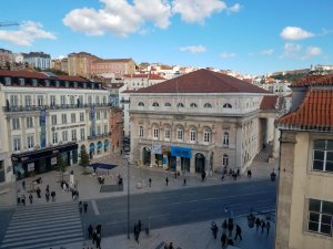 Central Hostel Location Lisbon view