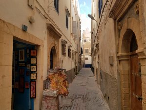 narrow side street in Moroccan medina