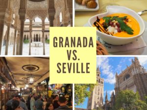 Hangry Backpacker Granada vs. Seville Spain Travel Comparison