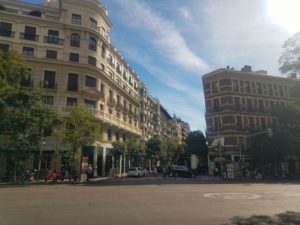 A main street in Salamanca District Madrid