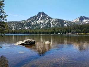 Gunsight Mountain across Anthony Lakes Oregon