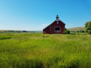 SIngle barn on the Wallowa County Historic Barn Tour Oregon